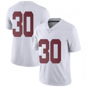 NCAA Youth Alabama Crimson Tide #30 King Mwikuta Stitched College Nike Authentic No Name White Football Jersey DL17M33NH
